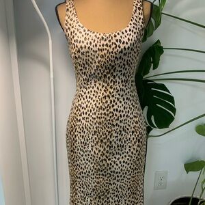 Diane Von Furstenberg Tan Brown Bodycon Mini Dress